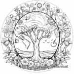 Hand-drawn Earth Day Coloring Pages for Adults 4