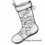Handmade Stocking Coloring Pages 2