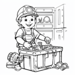 Handyman's Toolbox Coloring Pages 2
