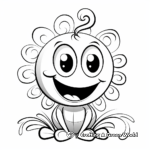Happy Cartoon Snail Coloring Pages 1