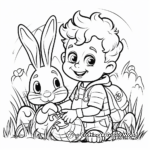 Happy Easter Banner Coloring Sheets 3
