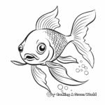 Happy Goldfish Coloring Pages 4