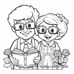 Happy Grandparents Day Message Coloring Pages 2