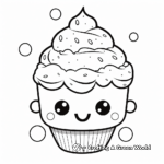 Happy Kawaii Ice-cream Coloring Pages 3