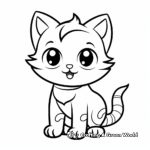 Happy Kitty Cat Coloring Pages 3