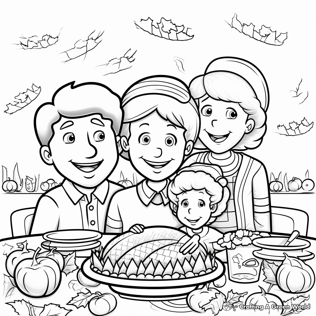 Happy Thanksgiving Banner Coloring Pages 4