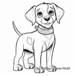 Harlequin Beagle Coloring Pages 1