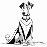 Harlequin Great Dane Coloring Pages 2