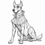 Harlequin Great Dane Coloring Pages 4