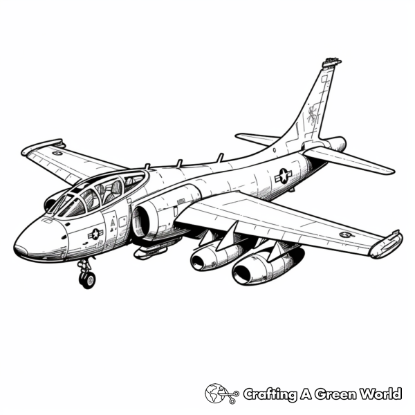 Fighter Jet Coloring Pages - Free &amp; Printable!