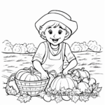 Harvest Festival Thanksgiving Sign Coloring Pages 1