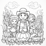 Harvest Festival Thanksgiving Sign Coloring Pages 3
