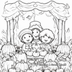Harvest Festival Thanksgiving Sign Coloring Pages 4