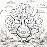 Harvest-Themed Thankful Turkey Coloring Pages 3