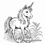 Harvest-Themed Unicorn Pumpkin Coloring Pages 3