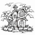 Haunted Cabin in the Woods Coloring Pages 2