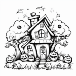 Haunted Cabin in the Woods Coloring Pages 3