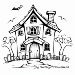Haunted Farmhouse Coloring Sheets 2