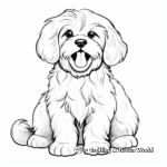 Havanese and their Puppies Coloring Pages 1