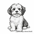 Havanese and their Puppies Coloring Pages 3