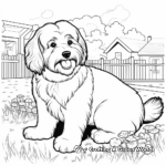 Havanese in a Park Coloring Pages 1