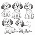 Havanese in Different Poses Coloring Pages 4