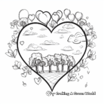 Heart-shaped Earth Day Coloring Pages for Kids 1