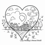 Heart-shaped Earth Day Coloring Pages for Kids 2