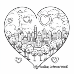 Heart-shaped Earth Day Coloring Pages for Kids 3