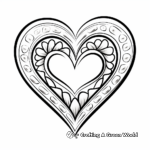 Heart-Shaped Peace Sign Coloring Pages 1