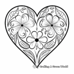 Heart-Shaped Peace Sign Coloring Pages 2