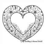 Heart-Shaped Peace Sign Coloring Pages 4