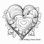 Heart-Shaped Valentines Coloring Pages 4