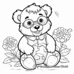 Heartwarming Groundhog and Flowers Coloring Pages 4