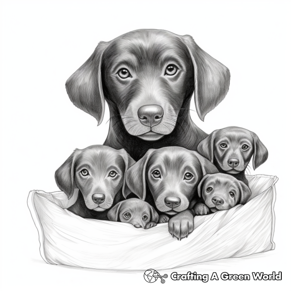 Black Lab Coloring Pages - Free & Printable!