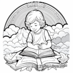 Heavenly Scenes - Lord's Prayer Coloring Pages 2