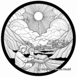 Heavenly Scenes - Lord's Prayer Coloring Pages 4