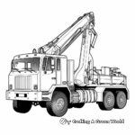 Heavy-Duty Mobile Crane Truck Coloring Pages 2