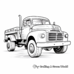 Heavy-Duty Pickup Truck Towing Coloring Pages 2
