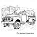 Heavy-Duty Pickup Truck Towing Coloring Pages 4