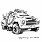 Heavy-Duty Tow Truck Coloring Pages 1