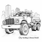 Heavy-Duty Tow Truck Coloring Pages 2