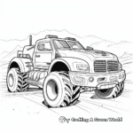 Heavy-Duty Truck Derby Coloring Pages 1