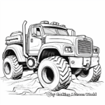 Heavy-Duty Truck Derby Coloring Pages 2