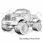 Heavy-Duty Truck Derby Coloring Pages 3