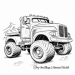 Heavy-Duty Truck Derby Coloring Pages 4