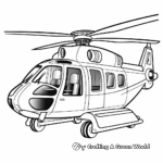 Helicopter Ambulance Coloring Pages 1