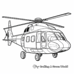 Helicopter Ambulance Coloring Pages 4