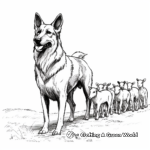 Herding German Shepherd Coloring Pages 3