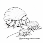 Hermit Crab Family Coloring Pages: Adult and Baby Crabs 4